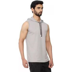 Proact Unisex Adult Sleeveless Hoodie / Oxford Grey